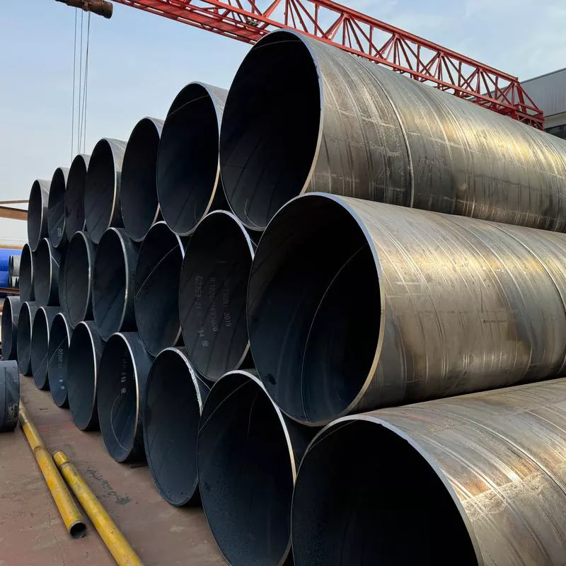 Sort spiral svejset rør