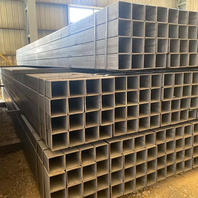 Sort stribet rektangulært rør