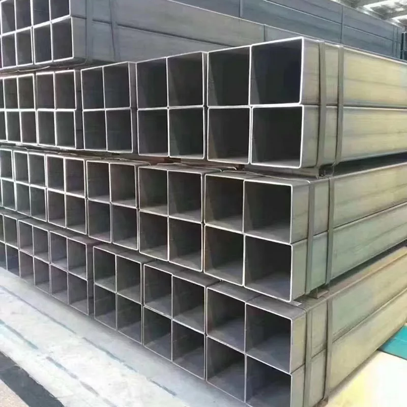 Lige slids sort rektangulært rør